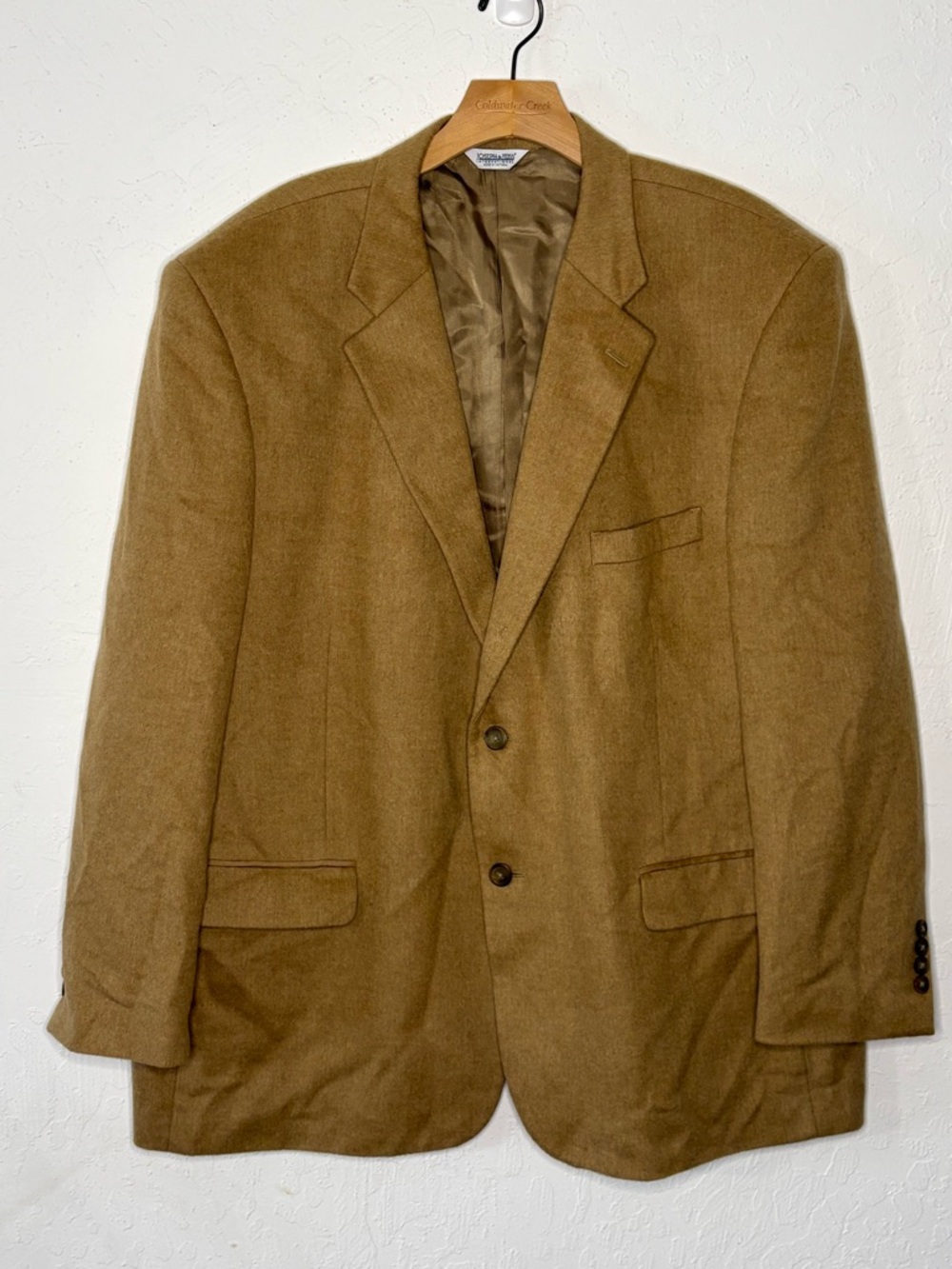 Joseph & Feiss Jacket Mens 50 Regular Beige Tan 100% Camelhair Blazer Sport Coat